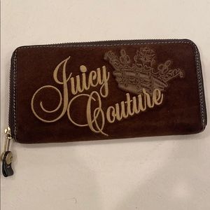 Juicy Couture Brown Velour Wallet